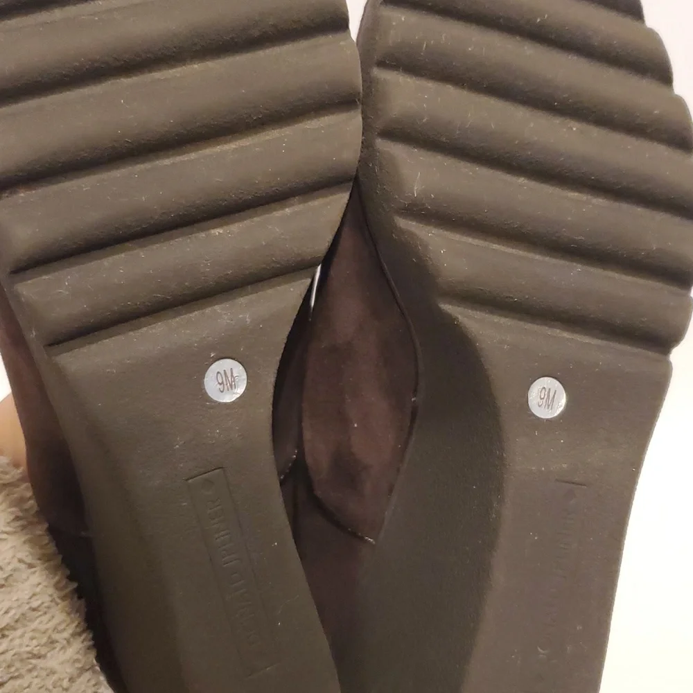 Donald J Pliner Melia Suede Wedges In Brown Size 9M